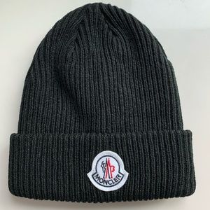 Moncler black beanie - no tags but only worn once